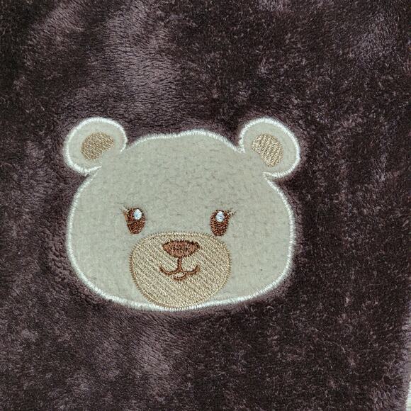 Girls Love Pink Super Soft Dark Brown Teddy Bear Pajama Set - Size 7/8 - Picture 6 of 8